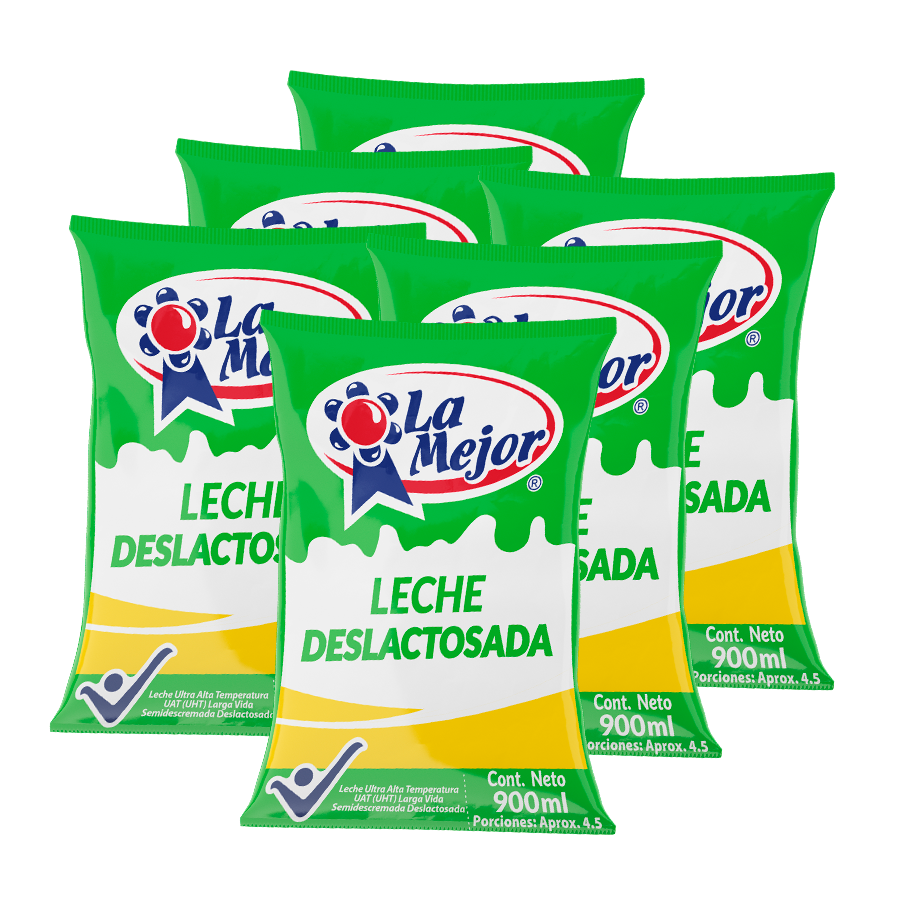 Sixpack Leche Deslactosada 900 ml