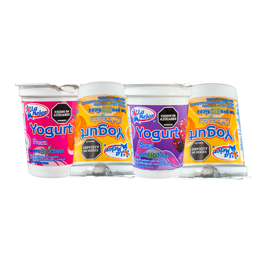 Pack x 4 Yogurt con Probióticos surtido