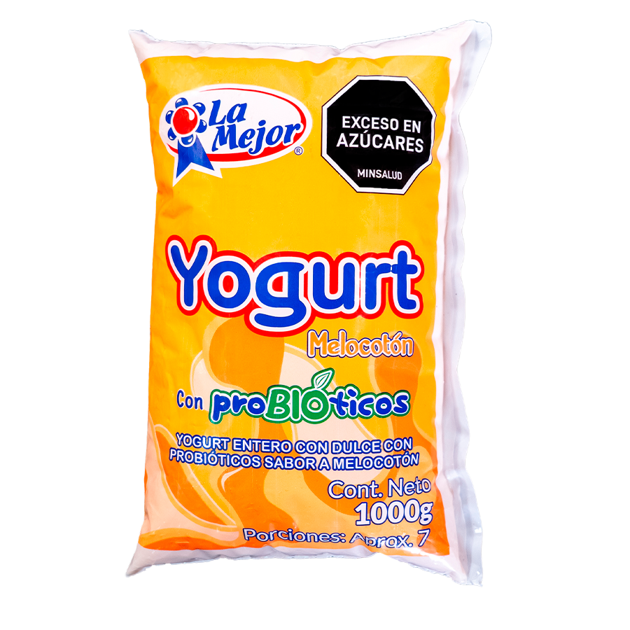 Litro de Yogurt Probióticos Melocotón