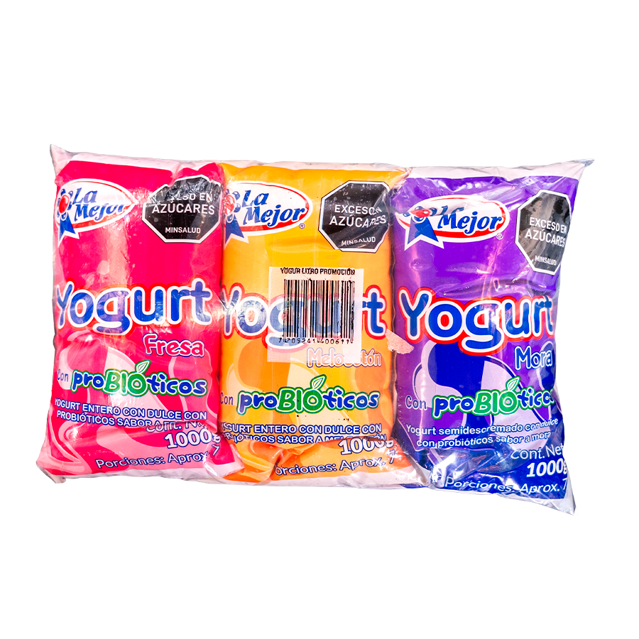 Tripack de Yogurt Probióticos Fresa