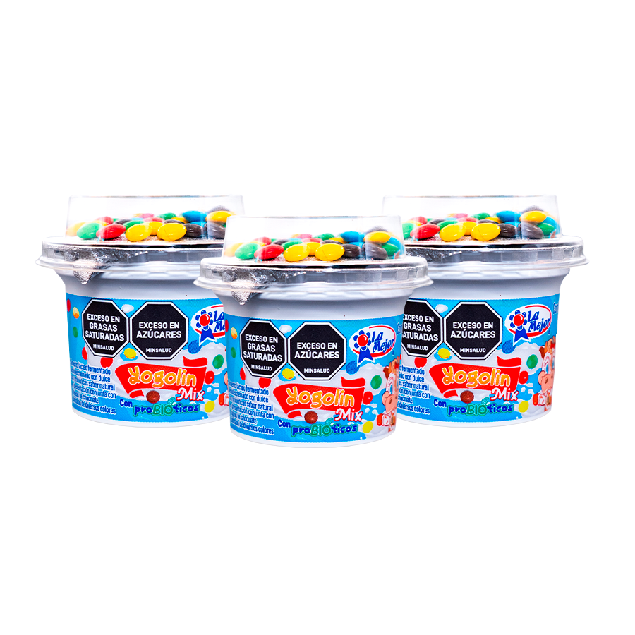 Tripack de Yogolin Mix con Grageas de Chocolate